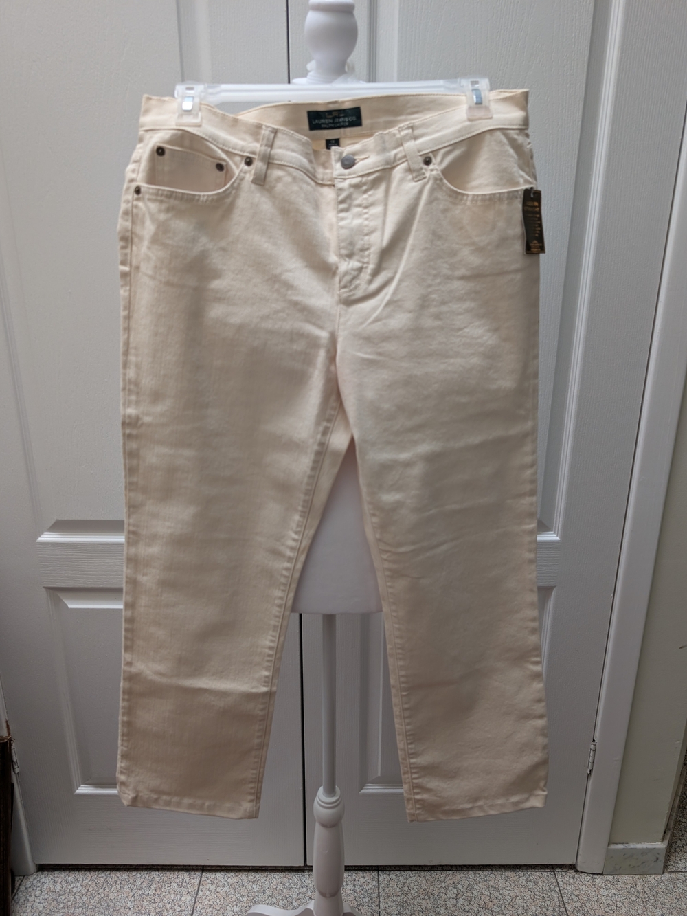 Ralph Lauren Men’s Cream Straight Jeans